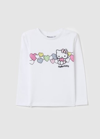 OVS pikkade varrukatega t-särk, valged, 140 cm, 002093963 