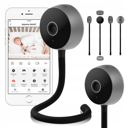 LIONELO beebimonitor BABYLINE SMART, Black 