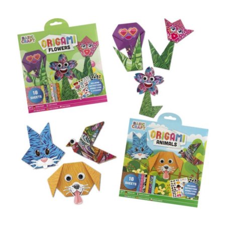 MOXY loovkomplekt "Origami lilled/loomad", assortii., 100096 