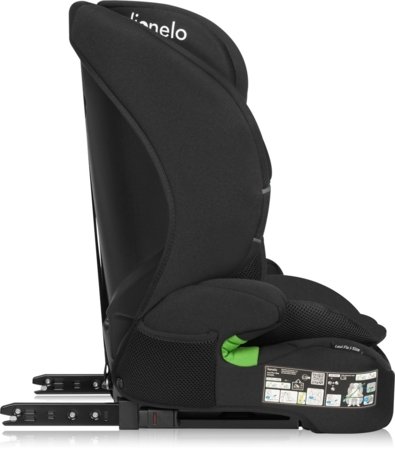 LIONELO turvatool LEVI FIX I-SIZE, Black carbon, 76-150 cm. 