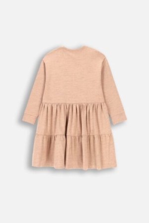 COCCODRILLO dress MYSTIC NATURE GIRL KIDS, beige, ZC4129101MGK-002-122, 122 cm 