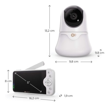 KINDERKRAFT video beebimonitor öövalgusega NITEEYE GLOW, White, KENIGL00WHT0000 