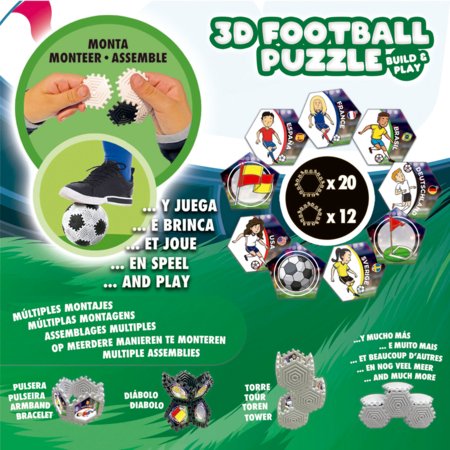 EDUCA 3D puzzle jalgpall, 32 tk, 19210 