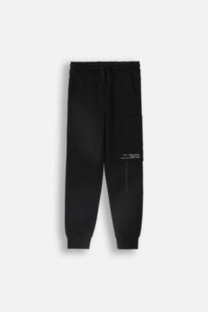 COCCODRILLO joggers GRUNGE SWAMP BOY JUNIOR, mustad, ZC4120104GBJ-021-164, 164 cm 