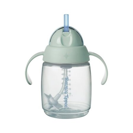 TOMMEE TIPPEE kõrrega pudel, 7m+, 300ml, green, 447830 447830