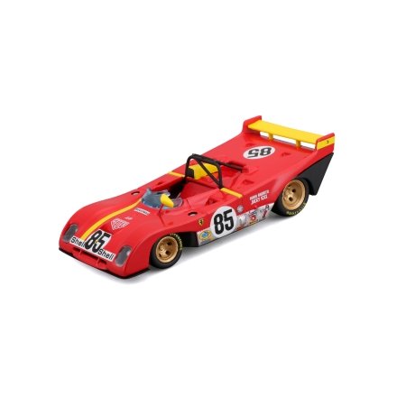 BBURAGO 1:43 Võidusõiduauto mudel Ferrari 312 P 1972, 18-36302 