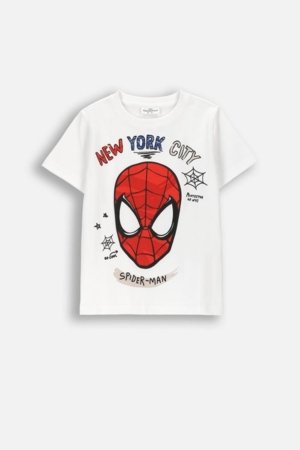 COCCODRILLO lühikeste varrukatega t-särk, valged, WC6143208LBD-001-098, 98 