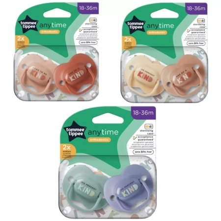 TOMMEE TIPPEE ortodontilised lutid ANYTIME, 18-36 m., 2 tk., 43348699 43348694