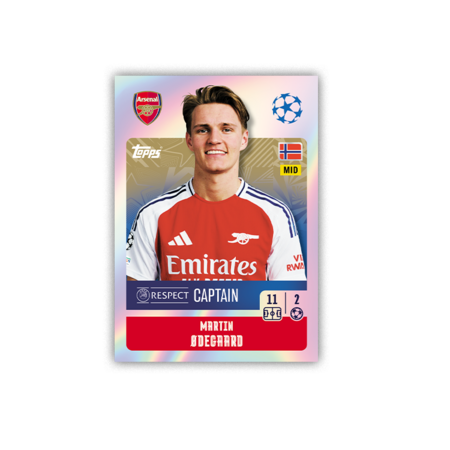 TOPPS kleepsud Champions League 2025 Eco Pack, 24+6vnt., 5053307074491 