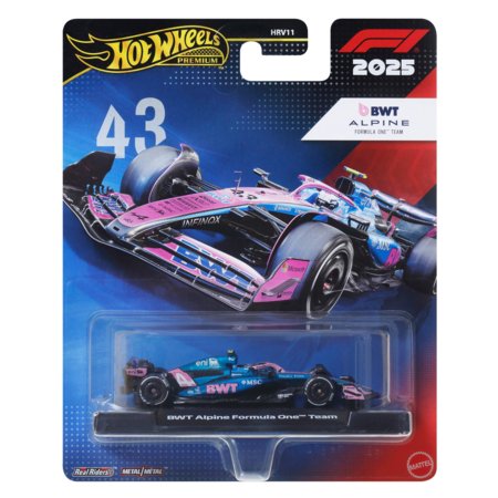 HOT WHEELS PREMIUM F1 Alpine Jack Doohan 7 Formula 1 võidusõiduauto, JKD94 