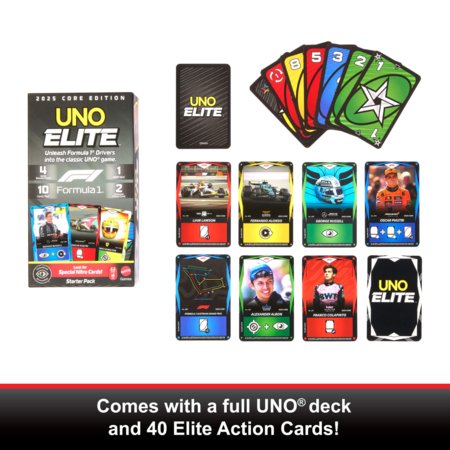 MATTEL GAMES UNO Elite F1 kaardid, JLV42 