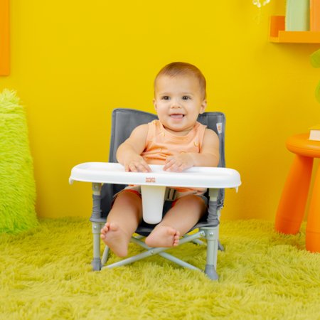 BRIGHT STARTS söögitool - booster POP 'N SIT, GREY, 17198 