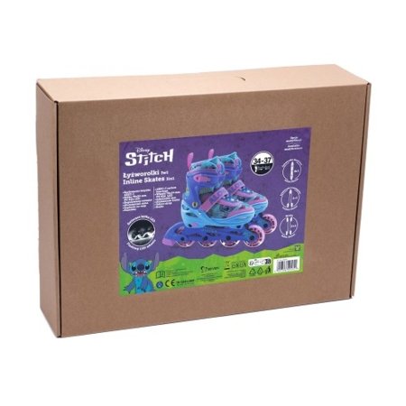 SEVEN POLSKA rulluisud STITCH, 3 in 1, suurus 30-33, 59407 
