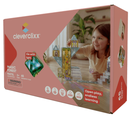 CLEVERCLIXX magnetkonstruktor Magic Tiles Pack Intense, 65 osa, CC-1034 