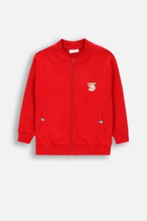 COCCODRILLO sweatshirt ELEGANT JUNIOR BOY, punane, ZC4132202EJB-009-122, 122 cm 