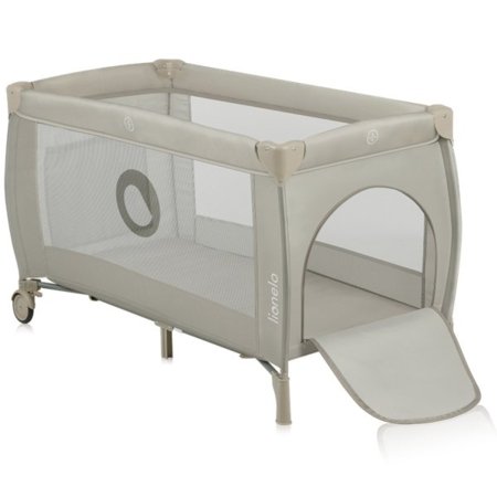 LIONELO reisivoodi-maneež STEFI PLUS, 125x65 cm., Beige cappuccino 