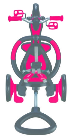 GLOBBER kolmerattaline jalgratas Explorer Trike Foldable 4 In 1, punane, 732-102 