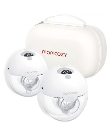MOMCOZY kahekordne kantav rinnapump M5, valge 