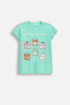 COCCODRILLO short sleeved t-shirt, green, WC6143213LGD-031-134, 134 size 