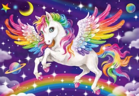 RAVENSBURGER PUZZLE pusle Ükssarvik ja Pegasus, 2x24 tk, 05677 4 