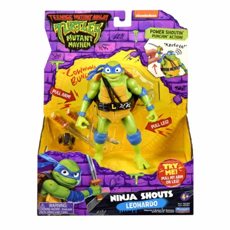 TMNT figuur Ninja Shouts Leonardo, 83351 83351