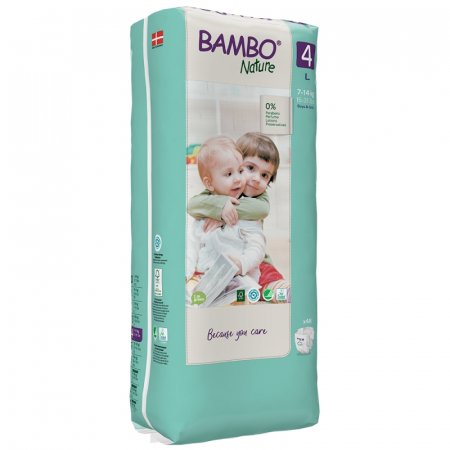 Bambo mähkmed Nature, suurus 4, 7-14 kg, Tall  48 tk 5703538245282