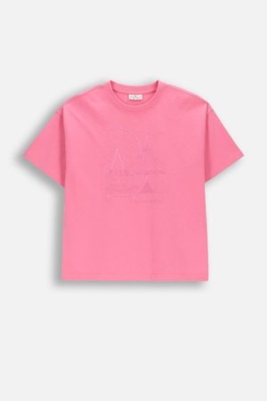COCCODRILLO lühikeste varrukatega t-särk, roosad, WC6143201FGJ-007-134, 134 suurus 