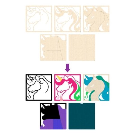 SPLAT PLANET 3D puidust loovkomplekt Unicorn, SP48288 