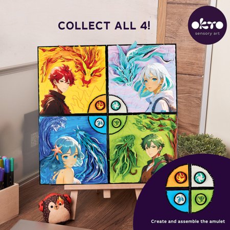 OKTO MANGA 3D kunstikomplekt Maa 30x40 cm, 20038 