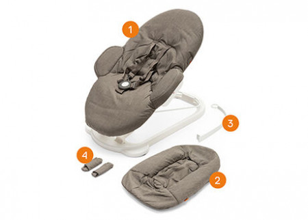 STOKKE lamamistool   Steps™ Bouncer Grey clouds 350106 350106