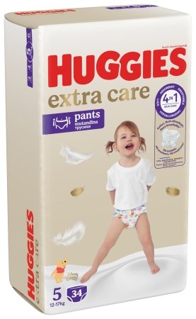 HUGGIES püksmähkmed, EXTRA CARE, Suurus 5, 12-17kg, 34tk,2659731 2659731