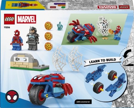 11206 LEGO® ǀ Marvel Spidey ja tema hämmastavad sõbrad Spidey oma mootorrattal vs. Rhino 