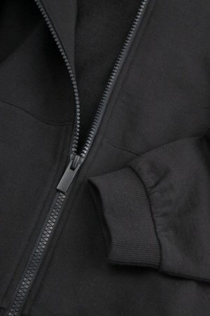 COCCODRILLO kapuutsiga tõmblukuga pusa, must, suurus 