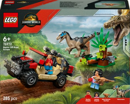 76972 LEGO® Jurassic World™ Raptori maastikupõgenemine 