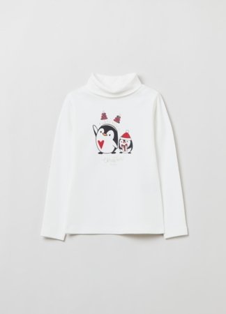OVS GIRL3-10Y T-SHIRTS L/S 2H 7-8 WHITE 001912053 