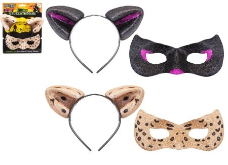 Sädelevad kassikõrvad ja mask, assortii, 973123 
