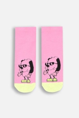 COCCODRILLO socks SOCKS GIRL, roosad, ZC4382401SOG-007-030, 30/33 cm 