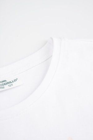 COCCODRILLO long sleeved t-shirt EVERYDAY GIRL A, valged, ZC4143104VGA-001-152, 152 cm 