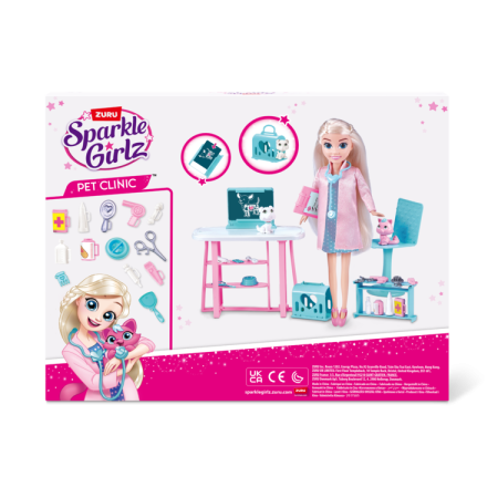 SPARKLE GIRLZ mängukomplekt-lemmikloomakliinik, 100184 