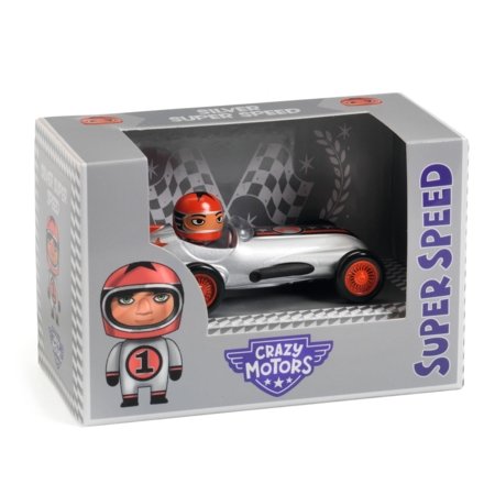 CRAZY MOTORS mänguauto Silver Super Speed, DJ05453 