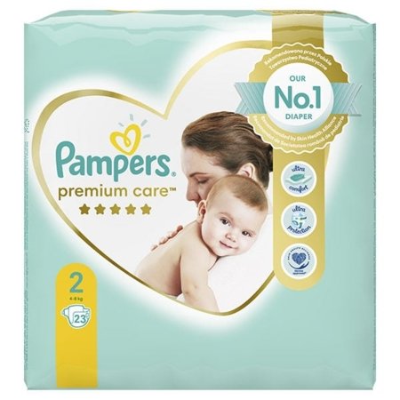 PAMPERS Premium Care teipmähkmed, suurus 2, 4-8 kg, 23 tk, 81765755 81765755
