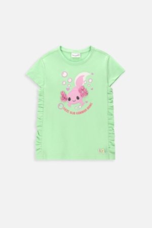 COCCODRILLO lühikeste varrukatega t-särk OCEAN WONDERS KIDS, 13_GREEN, WC4143201OWK-011-092, 92 cm 