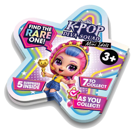 K-POP DIVA SQUAD Mini Idols mininukk, 5 cm, assortii., 31167 
