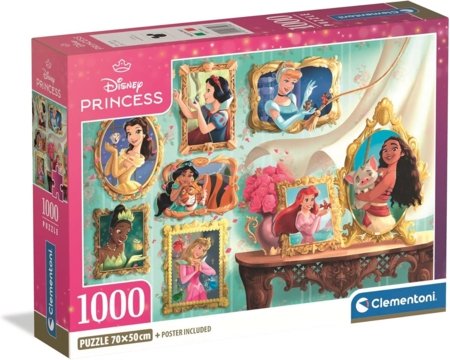 CLEMENTONI DISNEY PRINCESS pusle, 1000 tk., 37046 