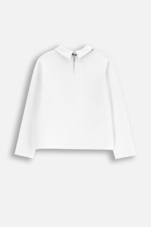 COCCODRILLO pikkade varrukatega särk BACK TO SCHOOL GIRL, valge, WC5143101BSG-001-164, 164 cm 