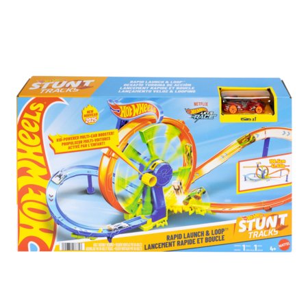 HOT WHEELS kiirendusega võistlusrada, JBX65 