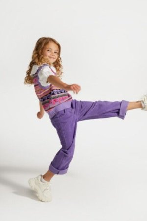 COCCODRILLO pants ACADEMY GIRL KIDS, lilla, ZC4119101AGK-016-122, 122 cm 