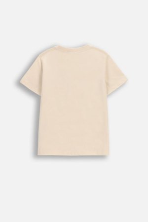 COCCODRILLO lühikeste varrukatega t-särk, kreemi värv, WC6143203FBK-003-104, 104 