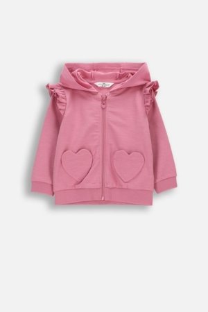 COCCODRILLO kapuutsiga tõmblukuga pusa, roosa, WC6132401HGN-007-062, 62 suurus 