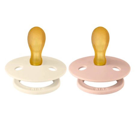 BIBS Värviline Sümmeetriline lutt, 2-pakk, 6-18 m., Ivory/Blush, Suurus 2 5713795242399